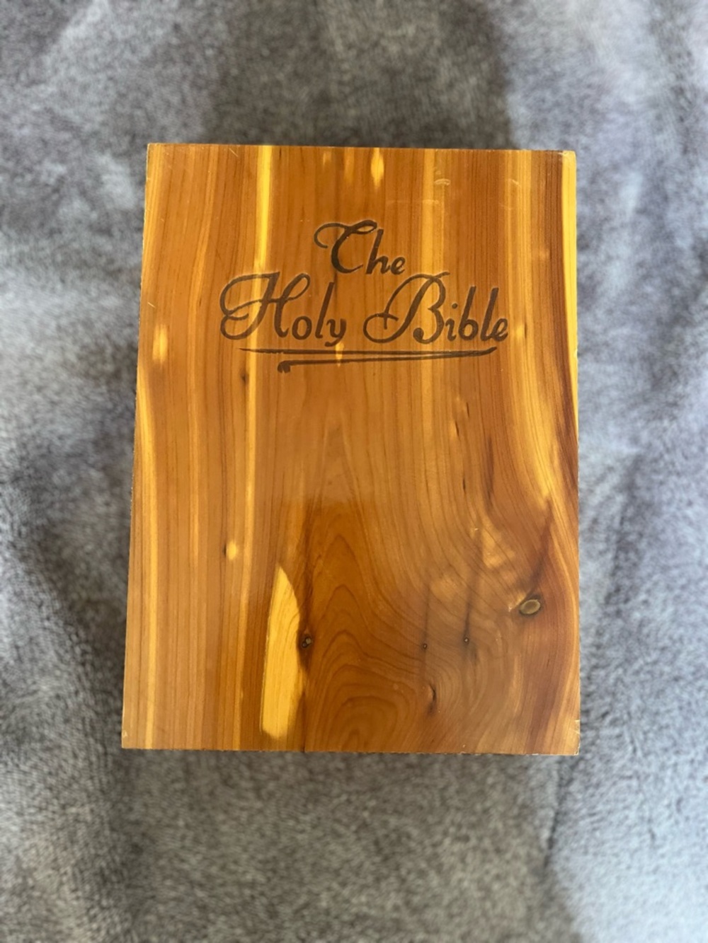 Holy Bible Wooden Keepsake Box - Loyal Order of Moose